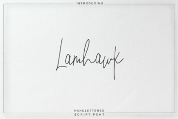 Lamhawk  Script Font
