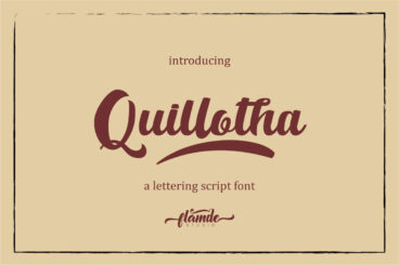 Quillotha - Script Font Script Font