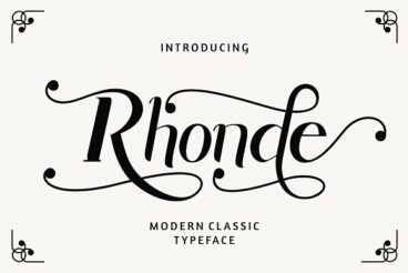 Rhonde - Modern Classic Font