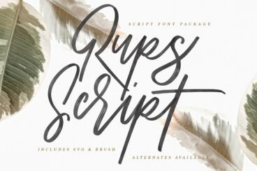 Rups Script - SVG Font