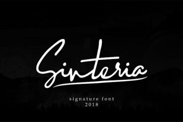Sinteria Signature Font