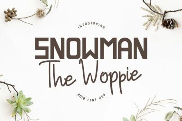 Snowman The Woppie - Font Duo