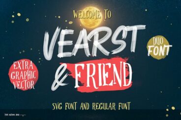 Vearst & friend SVG FONT & REGULAR