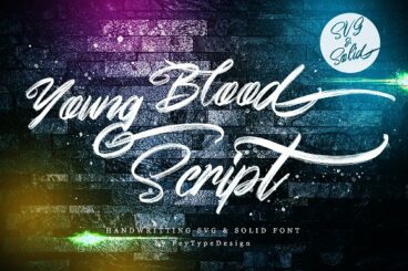 Young Blood SVG and Solid Script