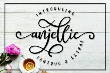 Anjellic // Script Font Duo