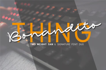 Bonandito Thing Font Duo Script Font