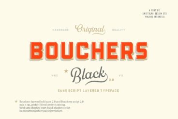 Bouchers Layered Duo Font