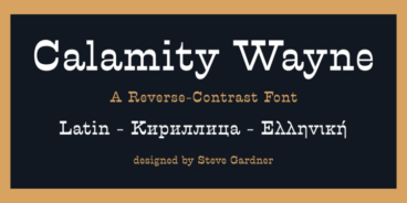 Calamity Wayne Font Family