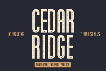 Cedar Ridge, 7 Styles Font