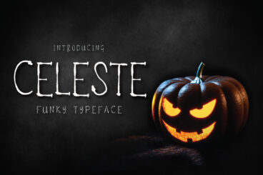 Celeste - Funky TypefaceRegular Font