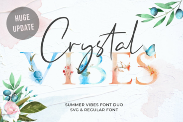 Crystal Vibes & Extras Font