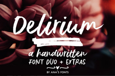 Delirium | a brush font duo