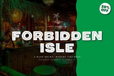 Forbidden Isle Tiki Font