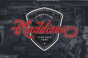 Maddison Typeface//Bonus Bagdes