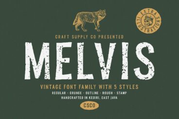 Melvis - Vintage Font