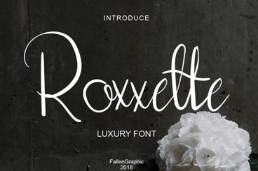 Roxxette Scrip Font
