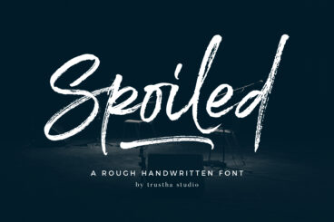 Spoiled Font Script Font