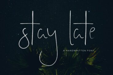Stay Late - A Handwritten Font