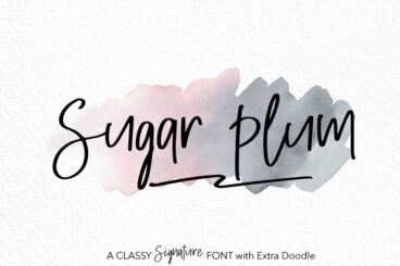 Sugar Plum with Extra Doodle Font