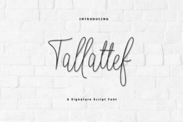 Tallattef Signature Script Font