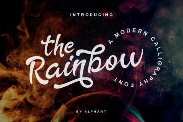 The Rainbow modern calligraphy font