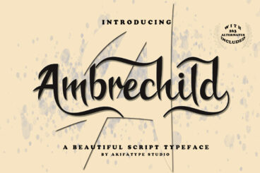 Ambrechild Script Font