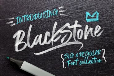 Black Stone Marker Font