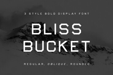 Bliss Bucket – Bold 3 Font Family