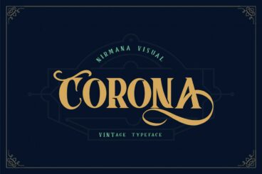 Corona Vintage Typeface Font