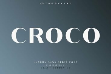 Croco - Luxury Sans Serif Font