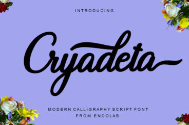 Cryadeta Script Font