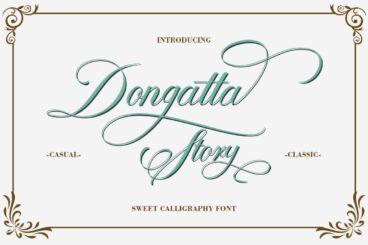 Dongatta Story Script Font