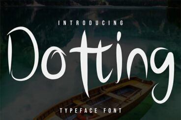 Dotting Script Font