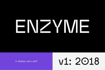 Enzyme – Display typeface font