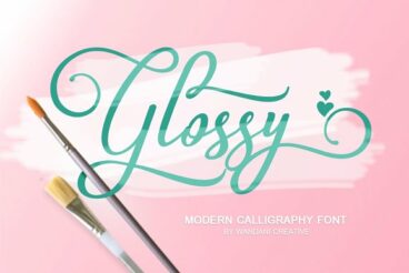 Glossy Font