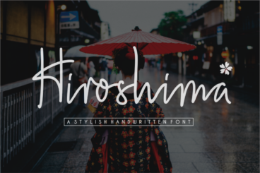 Hiroshima - a stylish handwritten Script Font