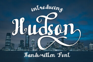 Hudson Handwritten font Script Font