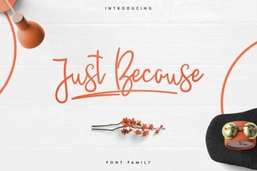 JustBecause font family