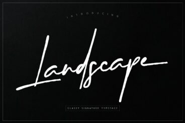 Landscape Script Font