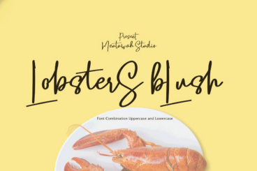Lobsters Blush Font Duo
