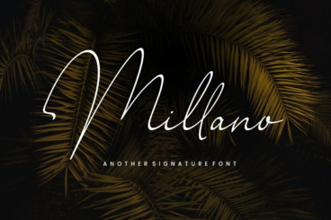 Millano // Signature Font