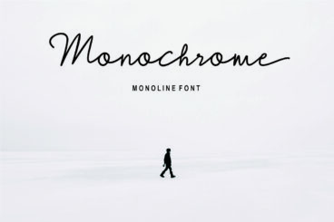 Monochrome Script Font
