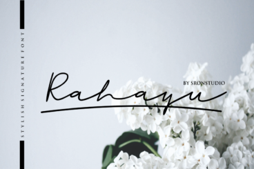 Rahayu - A stylish signature font Script Font