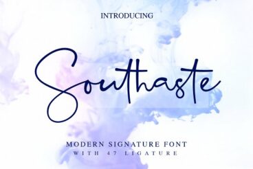 Southaste - a Signature Font
