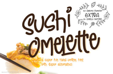 Sushi Omelette Regular Font