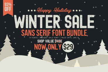 WINTER SALE - Sans Serif Bundle!