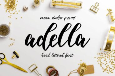 Adella Handlettered Script Font