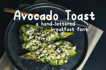Avocado Toast A Hand-Lettered Breakfast FontRegular Font