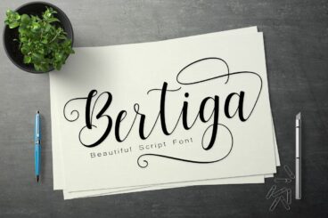 Bertiga Script Font