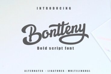 Bontteny Script Font